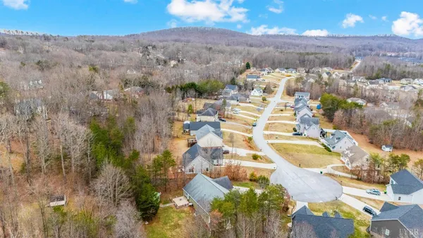 an aerial view of residential house with outdoor space