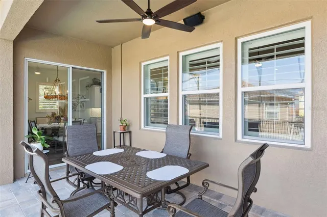 an aerial view of a house with garden space and outdoor space