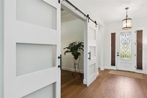 a view of a dining room and livingroom view