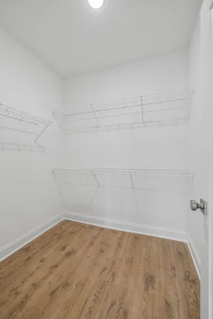 a view of a room with an empty space