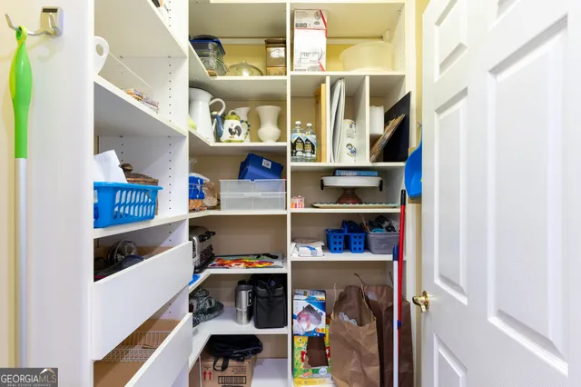 a view of storage and utility room