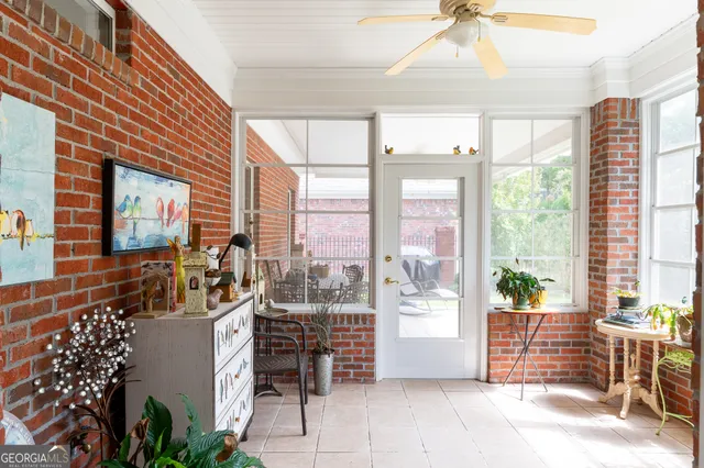 a view of outdoor space with seating area