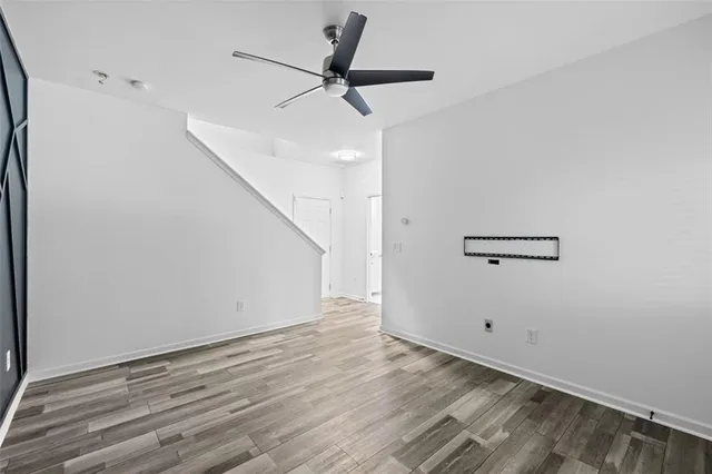 an aerial view of a house with mountain view