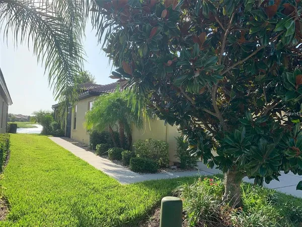 a view of yard with green space