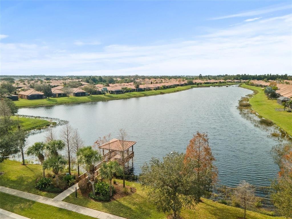 5409 Sunset Falls Drive Apollo Beach, FL 33572 - Photo 44 of 46 a view of a lake with a city view