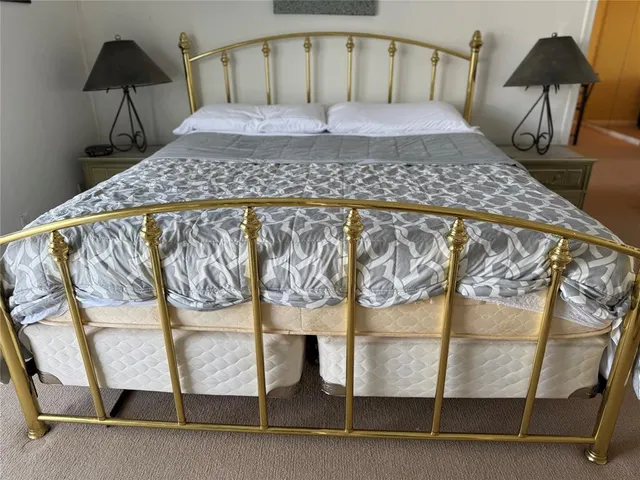 a view of a room with rack on the wall