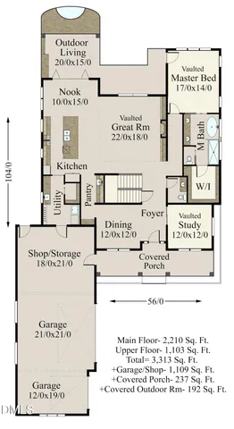 a backyard of a house with lots of green space and outdoor seating