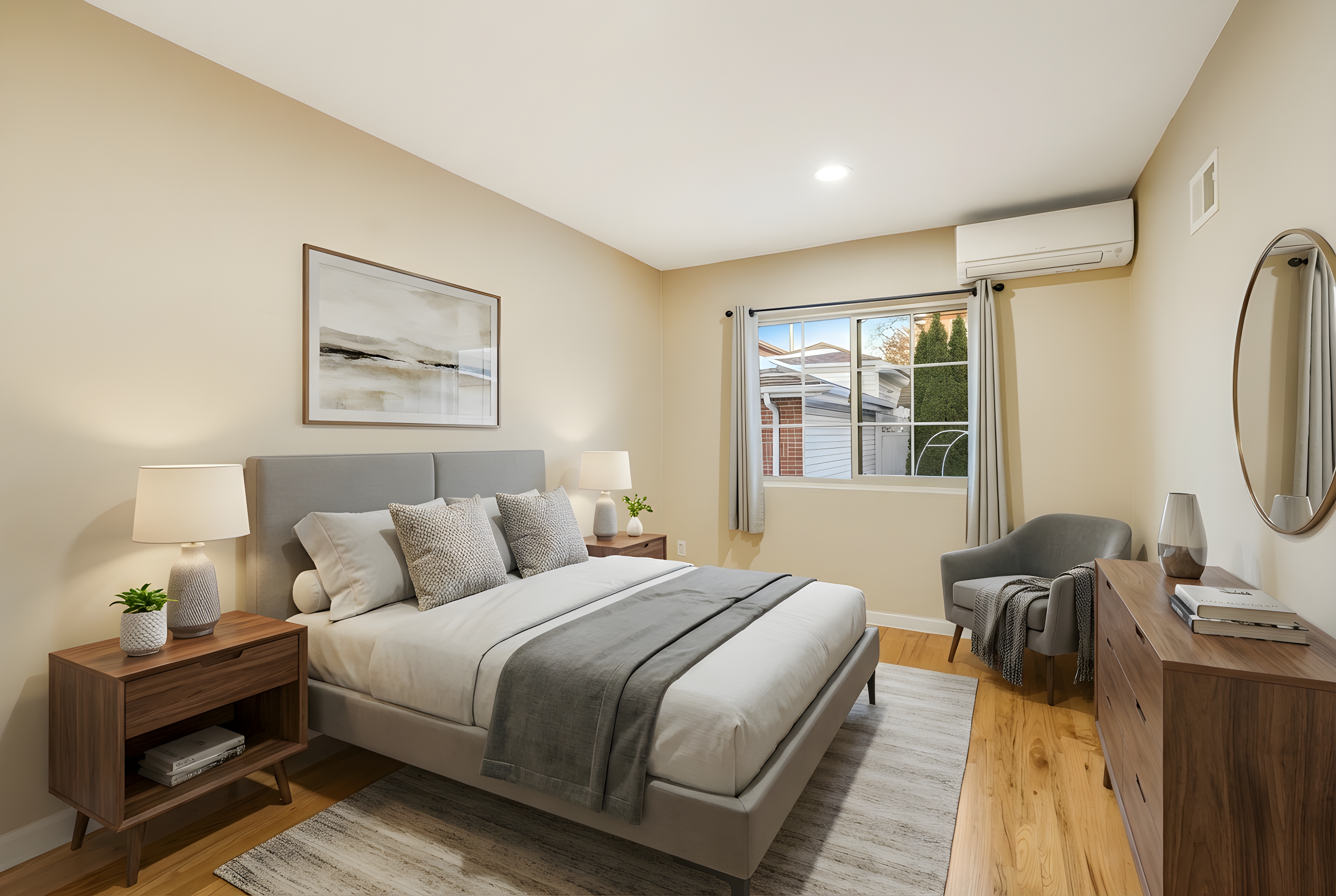 88-10 70th Road, Unit 1 Queens, NY 11375 - Photo 2 of 28 a bedroom with a bed and wooden floor