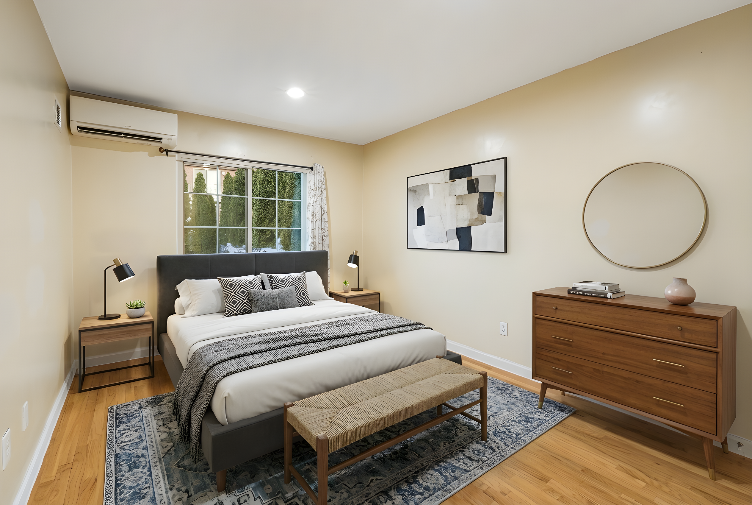 88-10 70th Road, Unit 1 Queens, NY 11375 - Photo 3 of 28 a bedroom with a bed and wooden floor