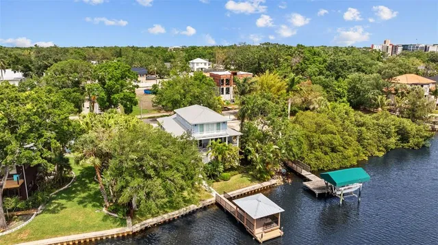 a view of a city with tall buildings