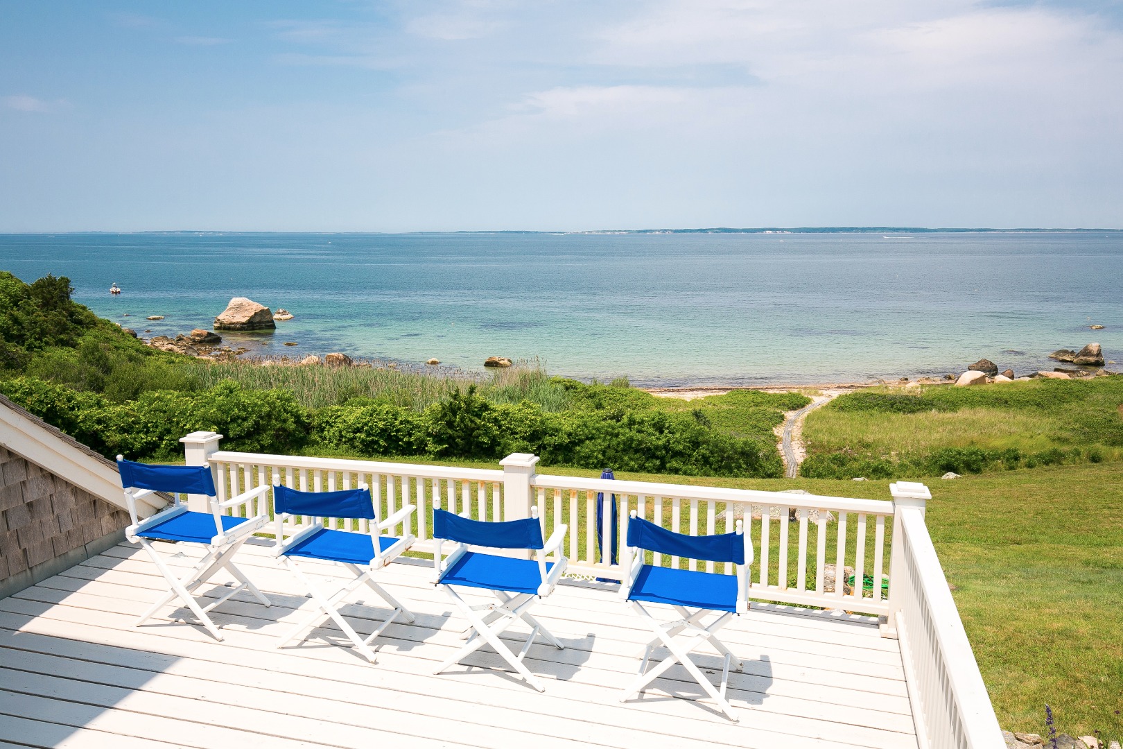 35 Harlock Pond Road Chilmark, MA 02535 - Photo 3 of 37 Views from upper deck.