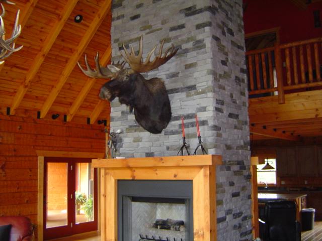 2 Dry Branch Road Slatyfork, WV 26291 - Photo 24 of 36 moose on stone fireplace
