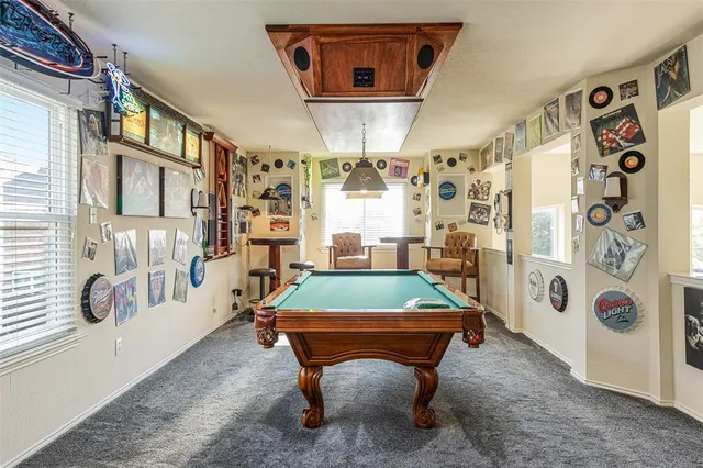 a room with musical instruments