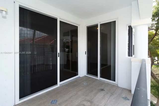 a view of front door