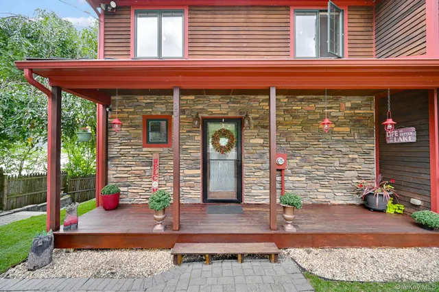 a front view of a house