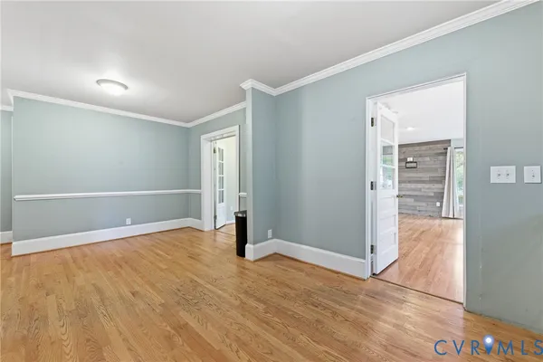 a view of an empty room