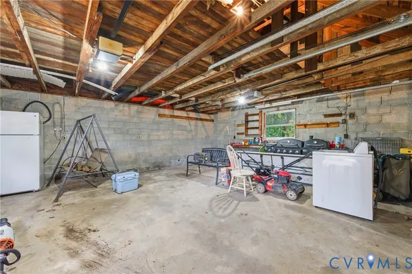 a view of storage and utility room