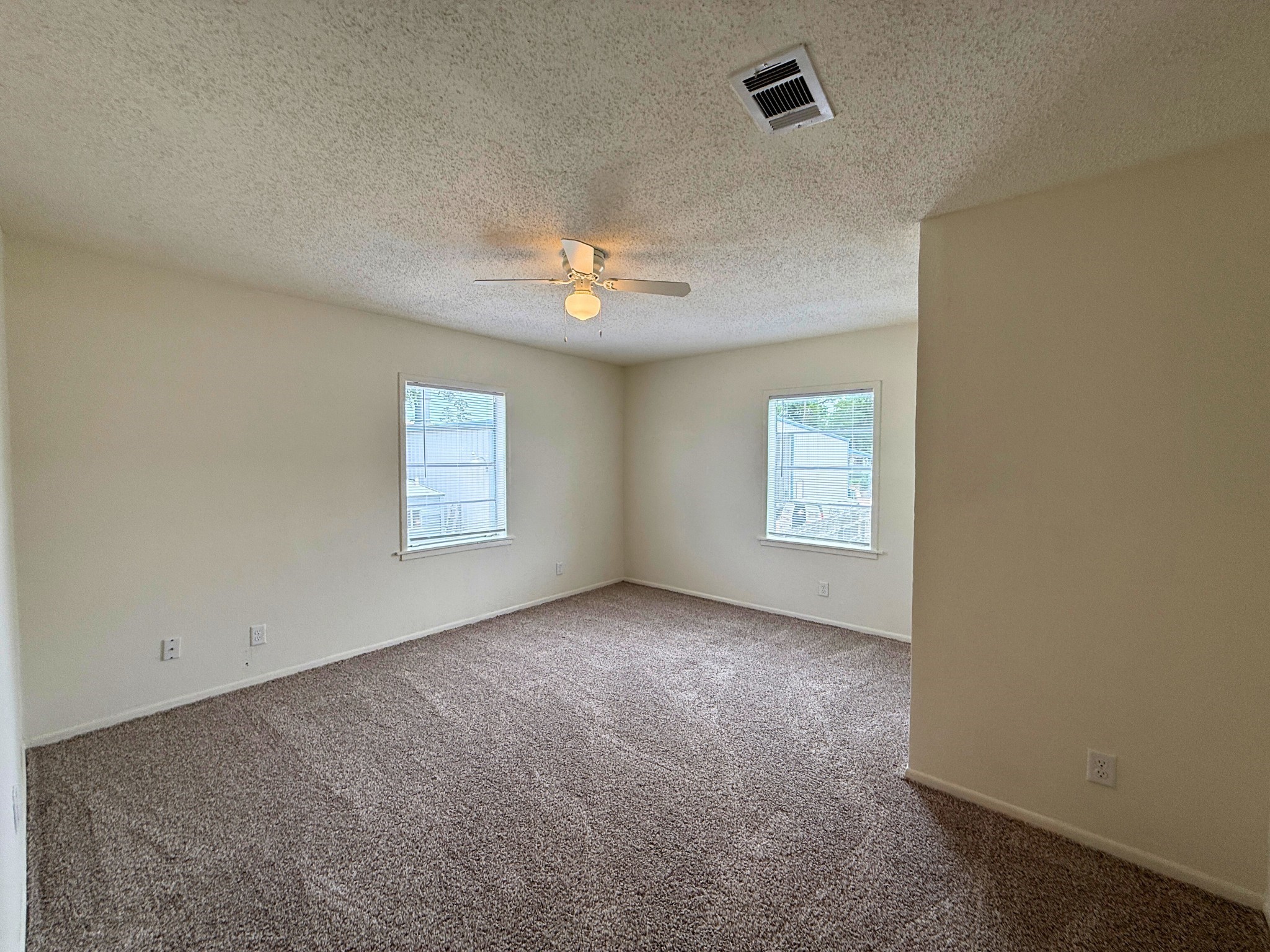 214 Crawford Street Huntsville, TX 77340 - Photo 22 of 24 an empty room with windows and ceiling fan