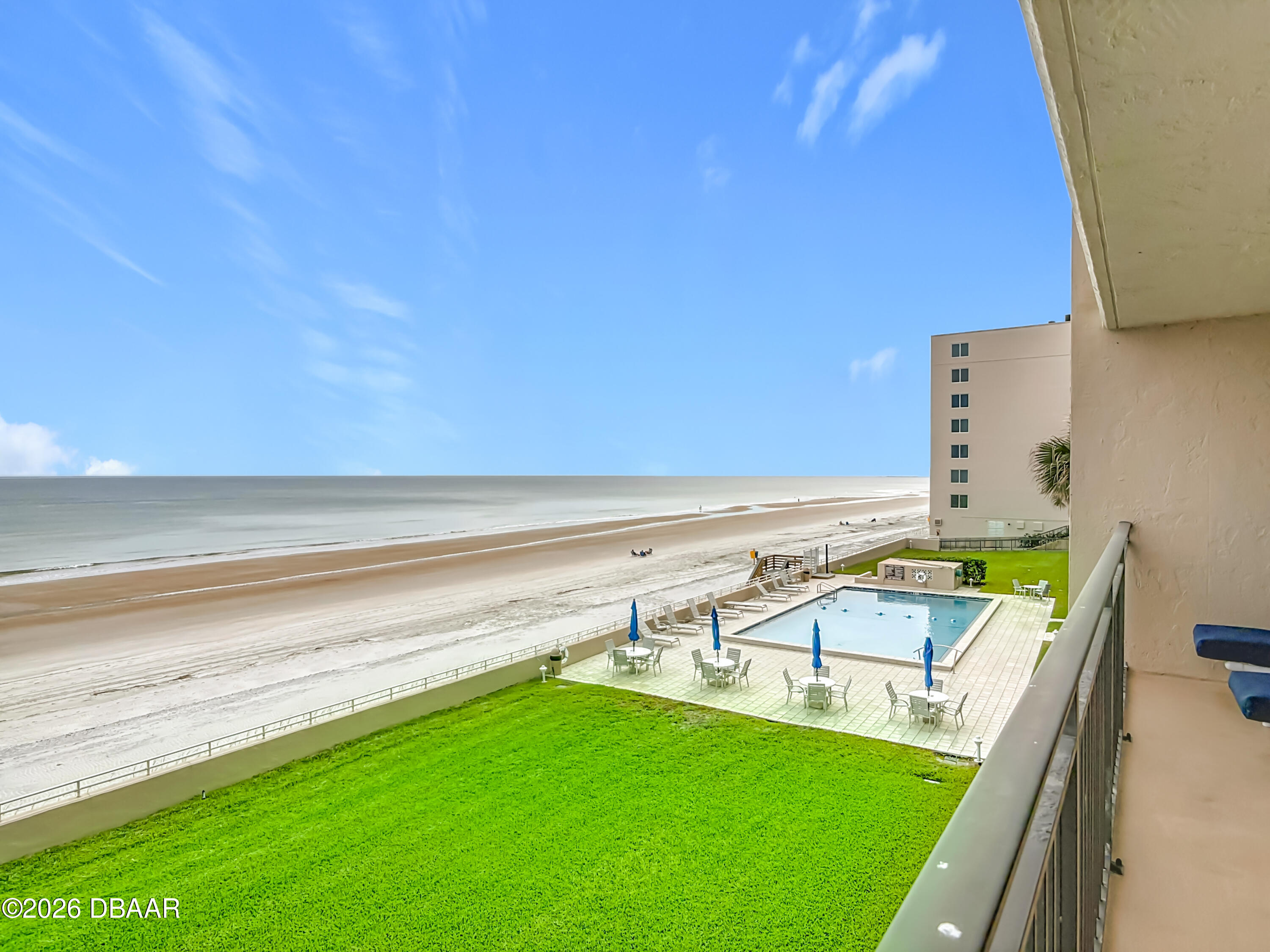 4445 South Atlantic Avenue, Unit 301 Ponce Inlet, FL 32127 - Photo 34 of 45 a view of swimming pool with seating area