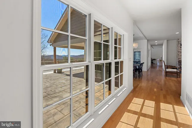 a view of city and mountain