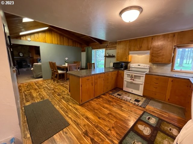 40553 Little Fall Creek Road Fall Creek, OR 97438 - Photo 11 of 28 a kitchen with sink refrigerator and stove