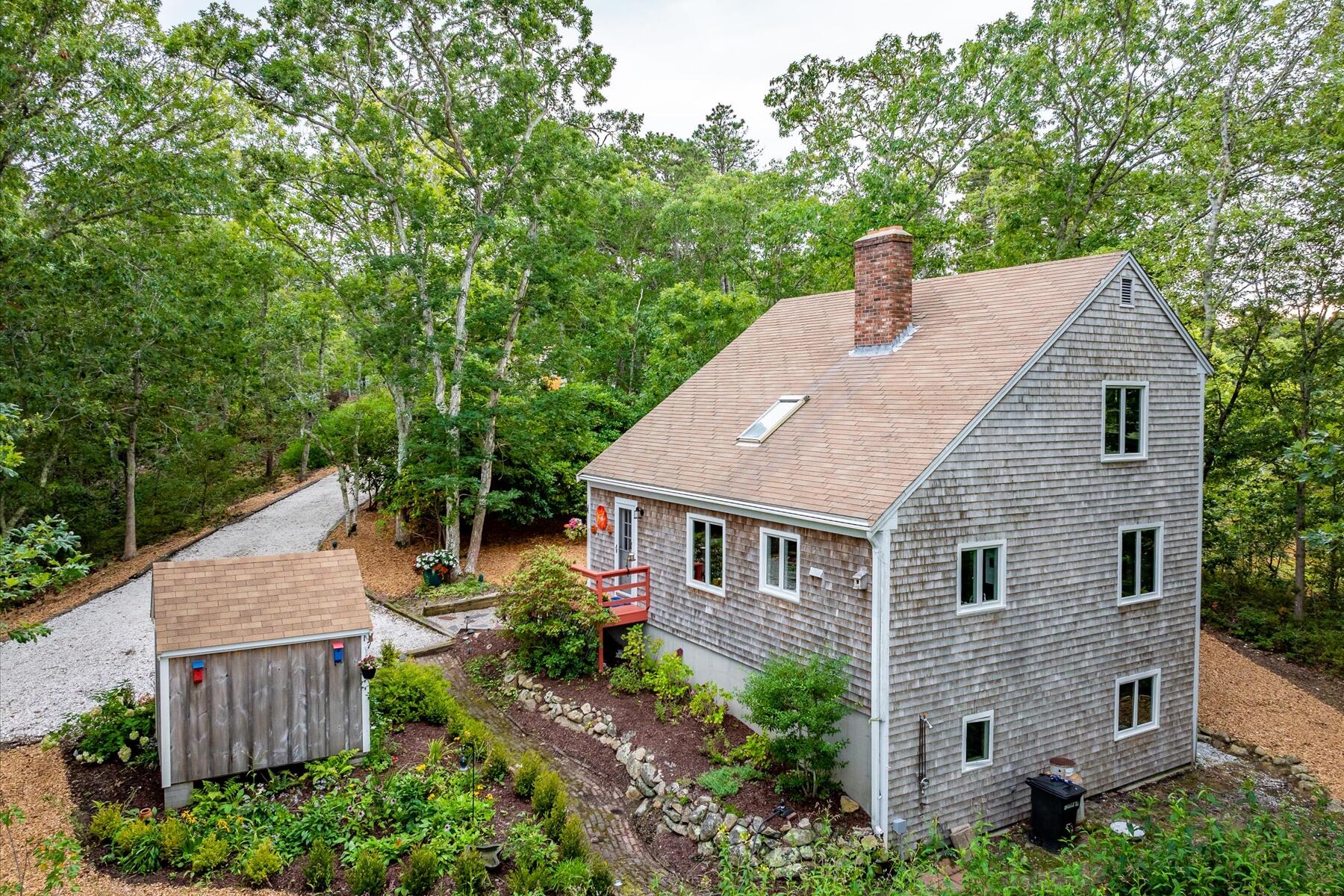 36 Cranberry Way Wellfleet, MA 02667 - Photo 58 of 64 a aerial view of a house with a yard