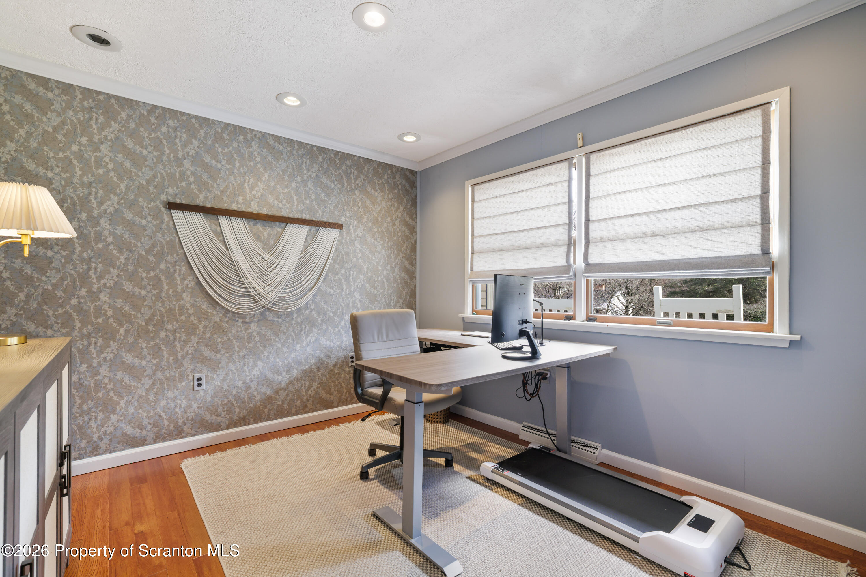 3 Old Mill Road Jermyn, PA 18433 - Photo 25 of 57 a view of a workspace with furniture and a window