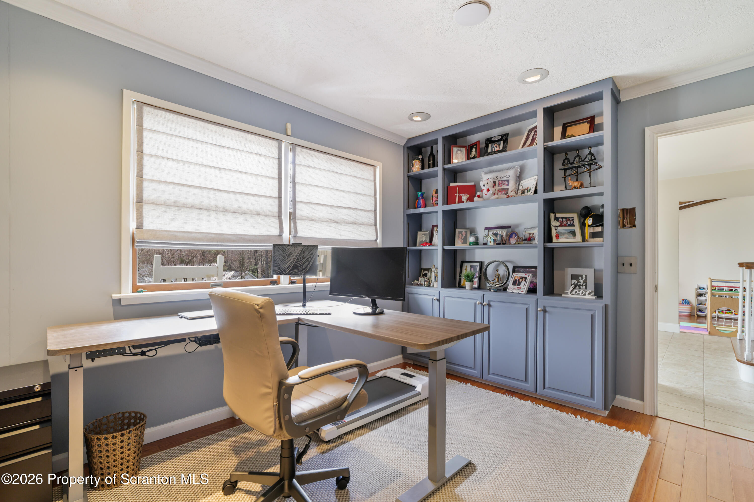 3 Old Mill Road Jermyn, PA 18433 - Photo 26 of 57 a view of a workspace with furniture and a window