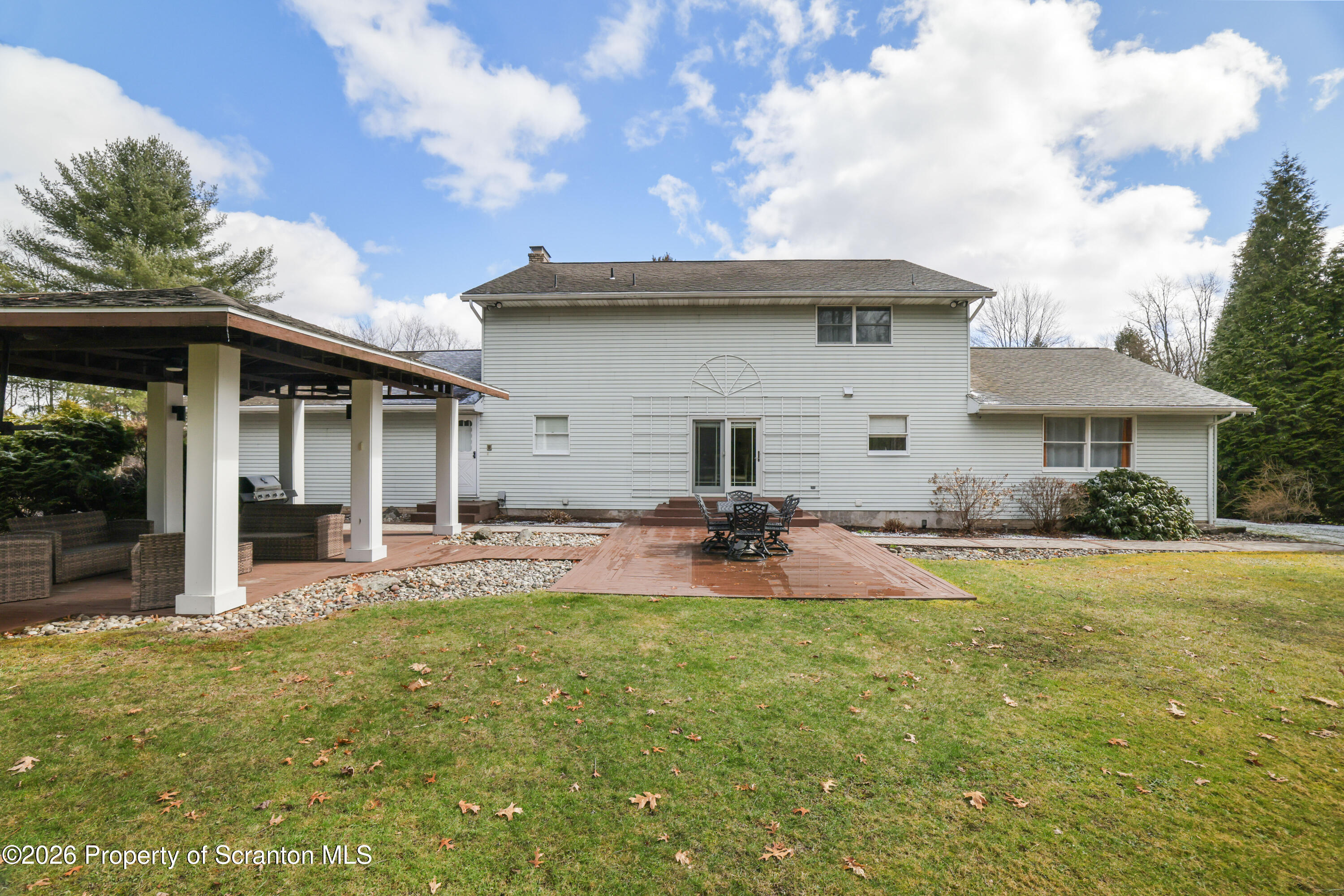 3 Old Mill Road Jermyn, PA 18433 - Photo 48 of 57 a view of a house with backyard and sitting area