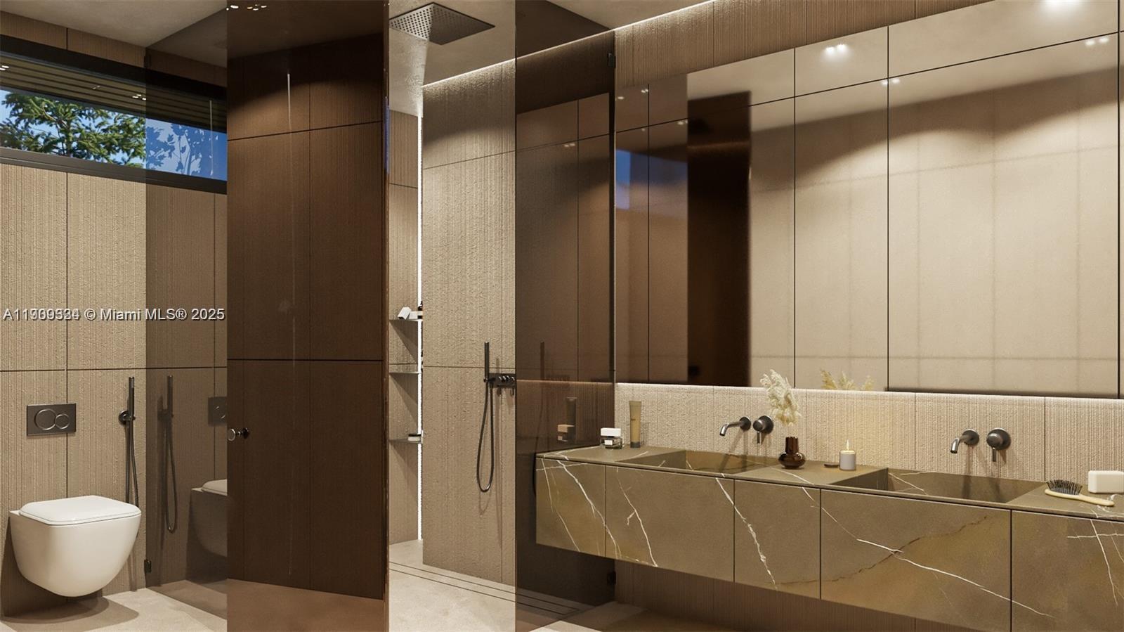 110 Hampton Lane Key Biscayne, FL 33149 - Photo 16 of 23 a bathroom with a sink and mirror