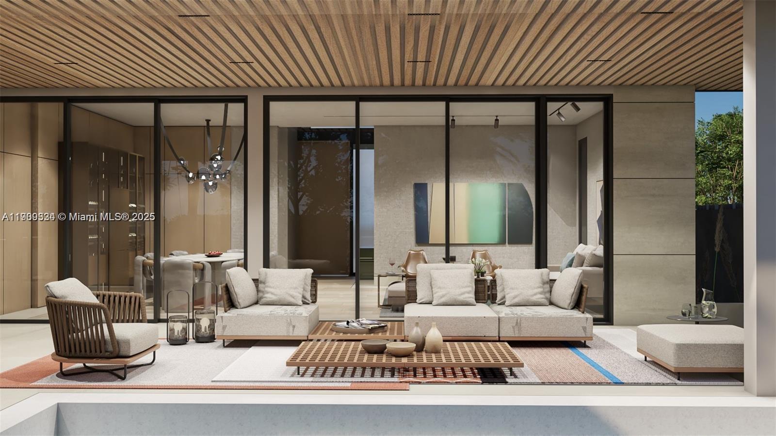 110 Hampton Lane Key Biscayne, FL 33149 - Photo 20 of 23 a living room with furniture and a large window