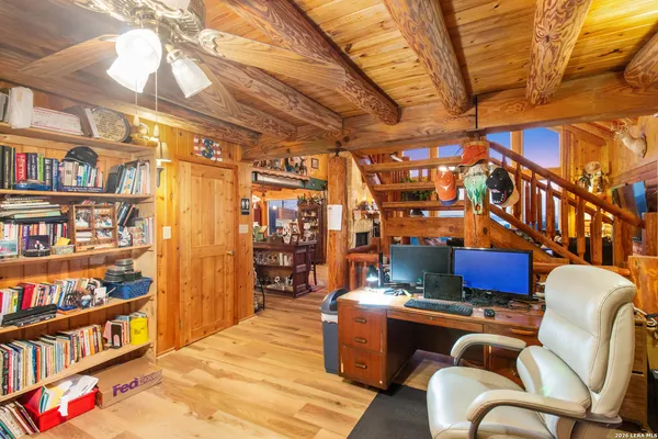 a very nice looking room with a large window