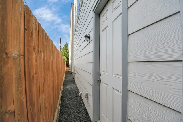 a view of a pathway of a building