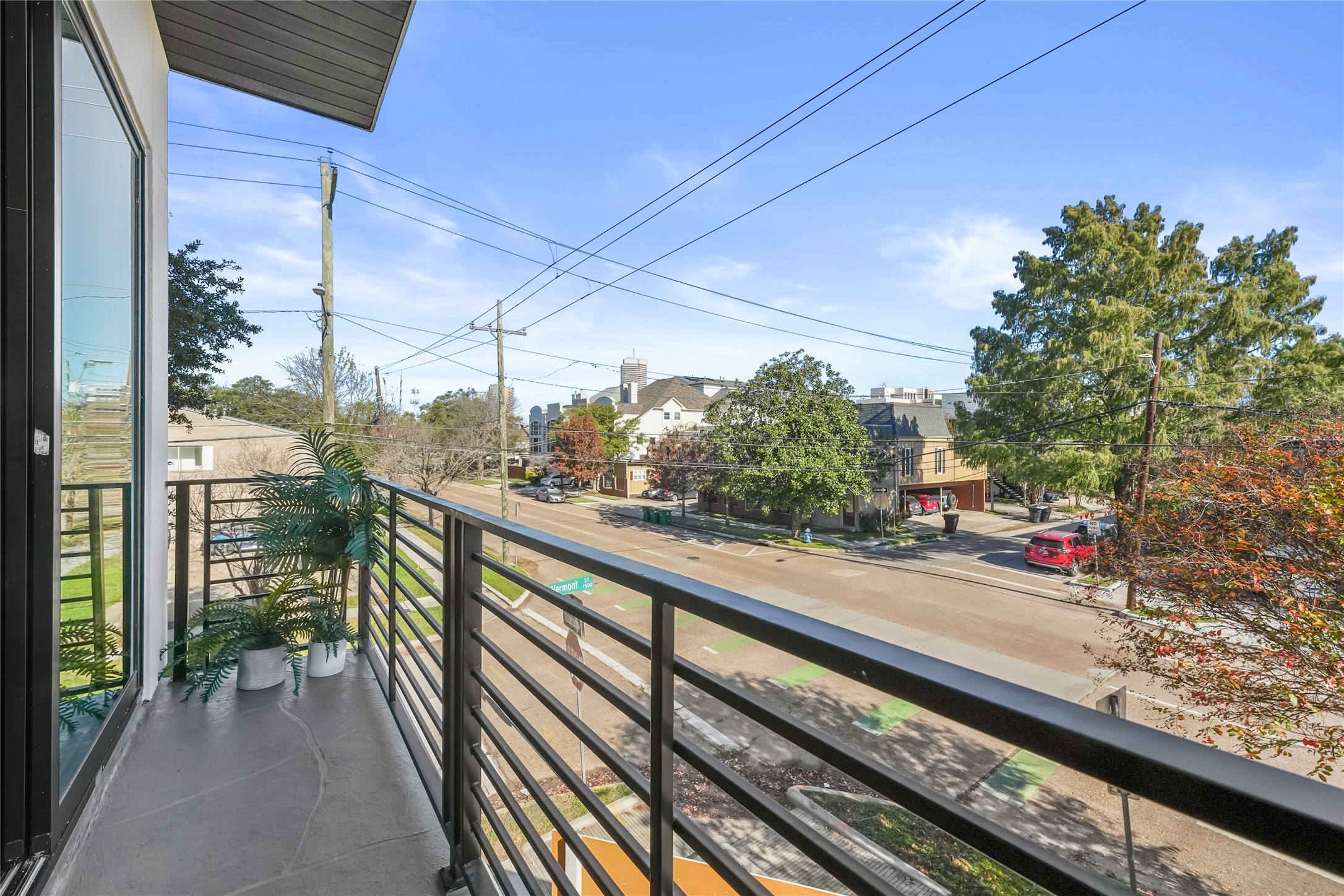 1503 Vermont Street, Unit A Houston, TX 77006 - Photo 13 of 38 a view of a street from a balcony