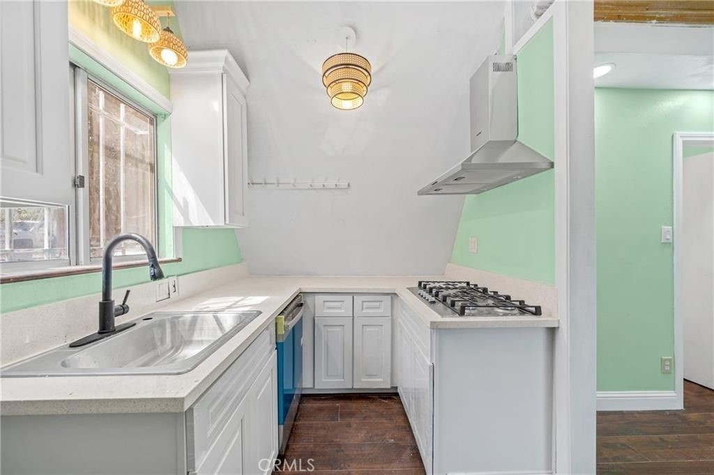 23884 Bowl Road Crestline, CA 92325 - Photo 7 of 9 a utility room with a sink dryer and washer