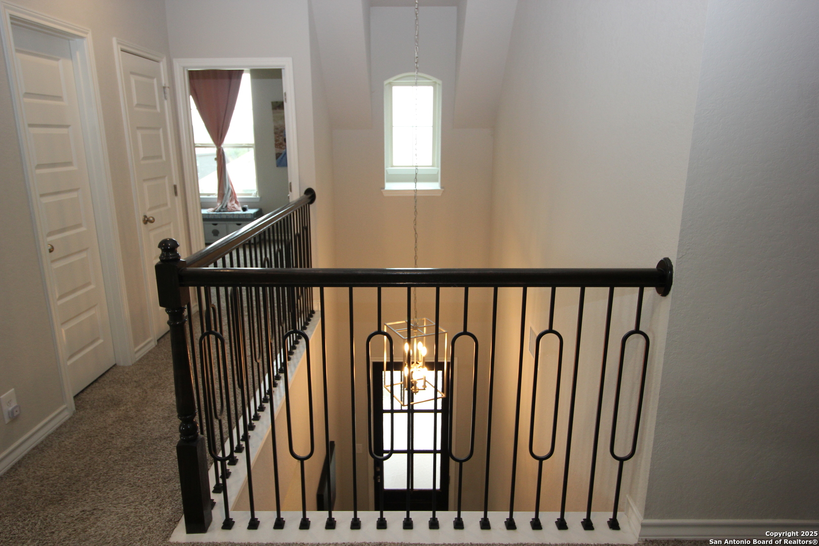 12228 Buckaroo Ranch San Antonio, TX 78254 - Photo 38 of 43 a view of staircase with wooden floor and stairs