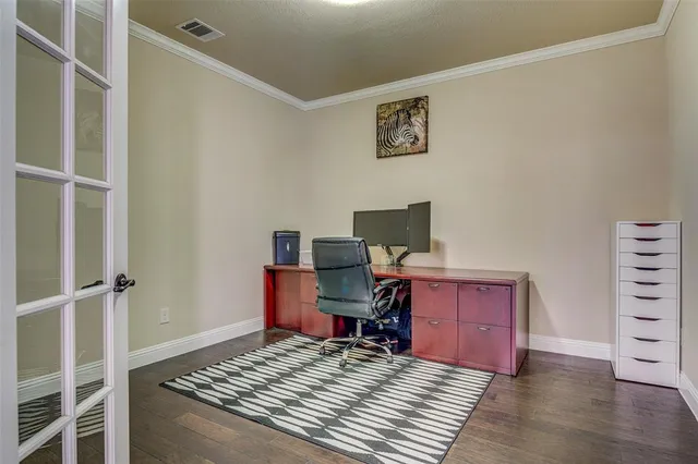 a view of a workspace with furniture