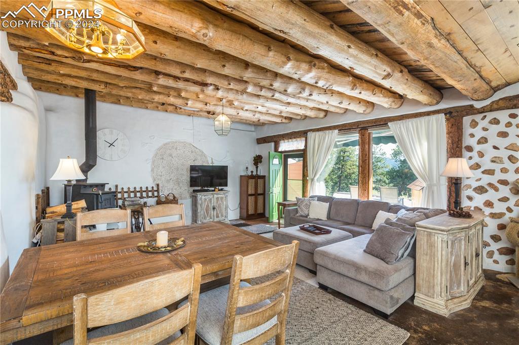 654 Tess Trace Road Guffey, CO 80820 - Photo 11 of 42 a living room with furniture and a large window