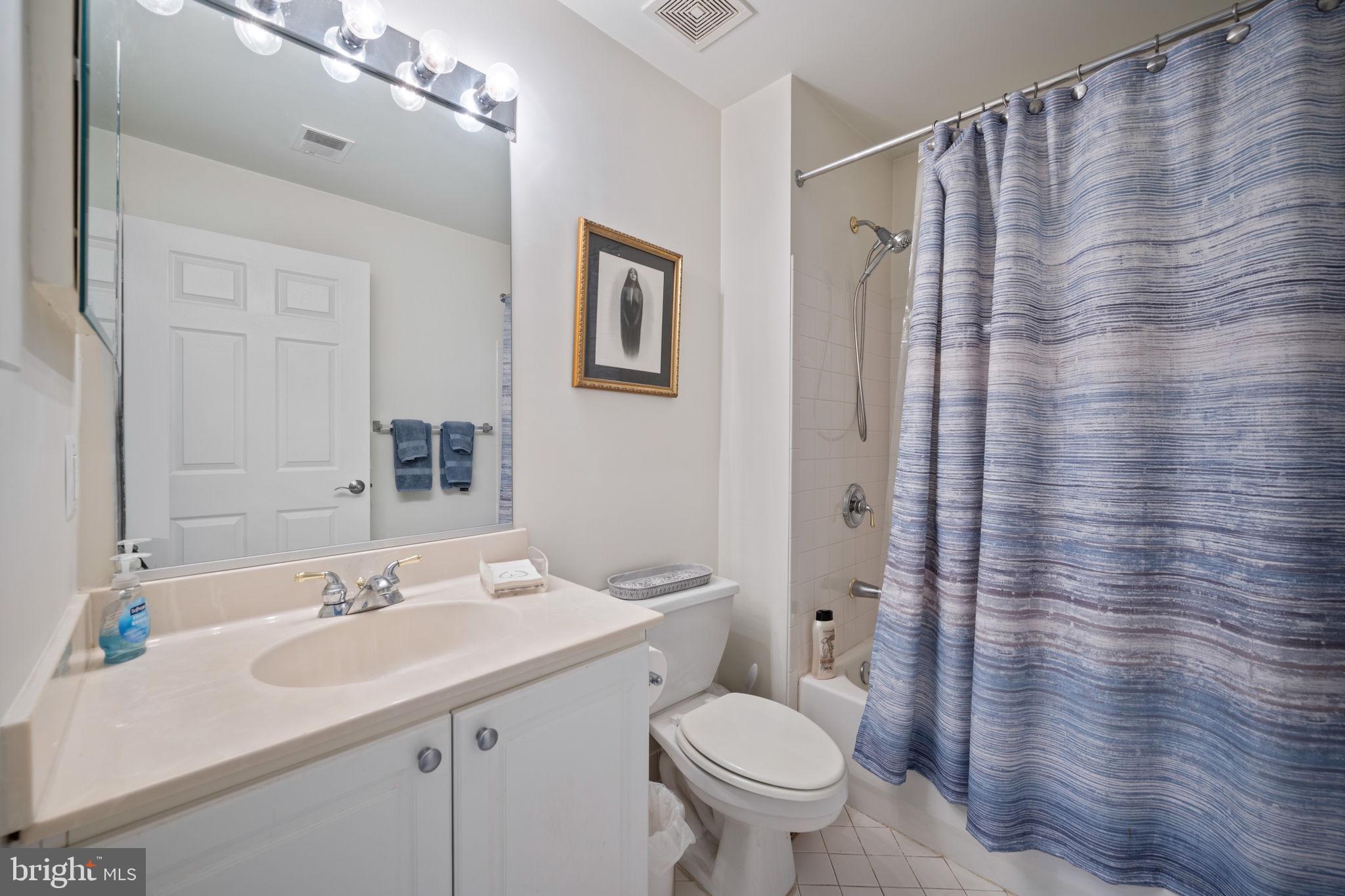 9136 Ruth Elder Lane, Unit 9136 Pikesville, MD 21208 - Photo 9 of 11 a bathroom with a sink toilet and shower