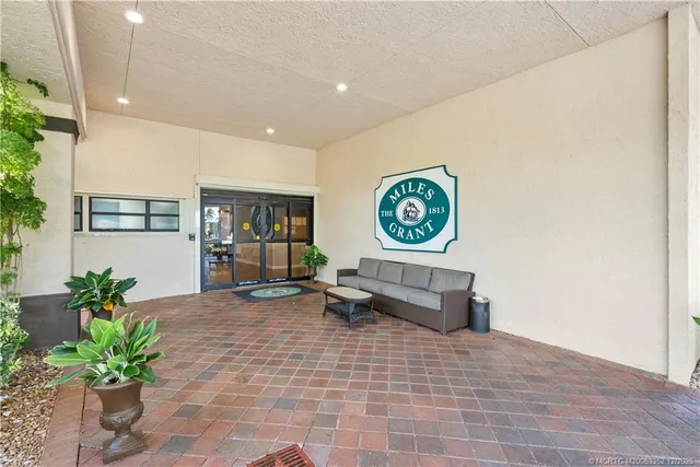 a view of a street with a car park