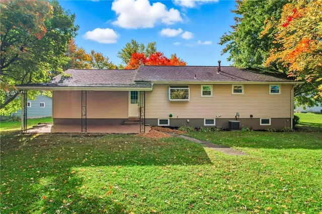 a house view with a garden space