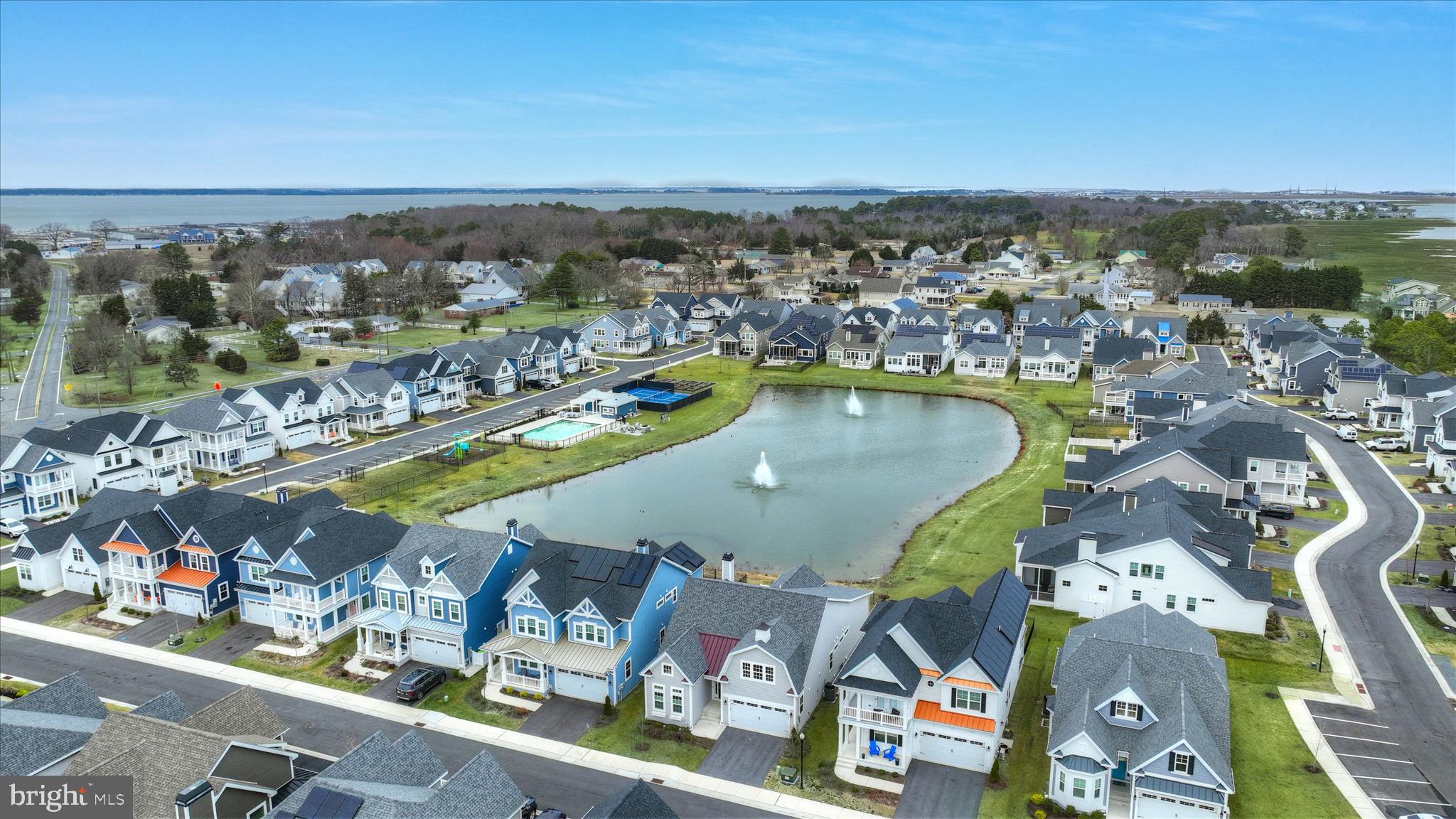 30475 Madeira Lane Ocean View, DE 19970 - Photo 33 of 38 an aerial view of residential houses with outdoor space and river