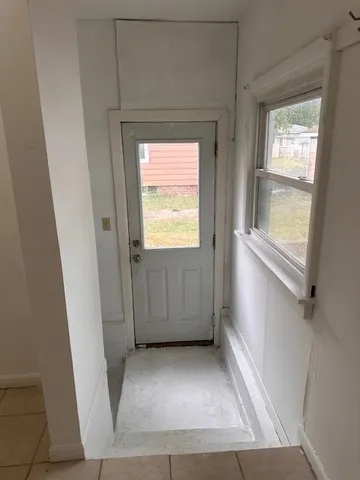 a view of front door