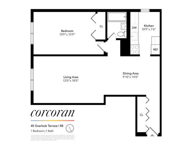 $385,000 | 45 Overlook Terrace, Unit 5B | Hudson Heights