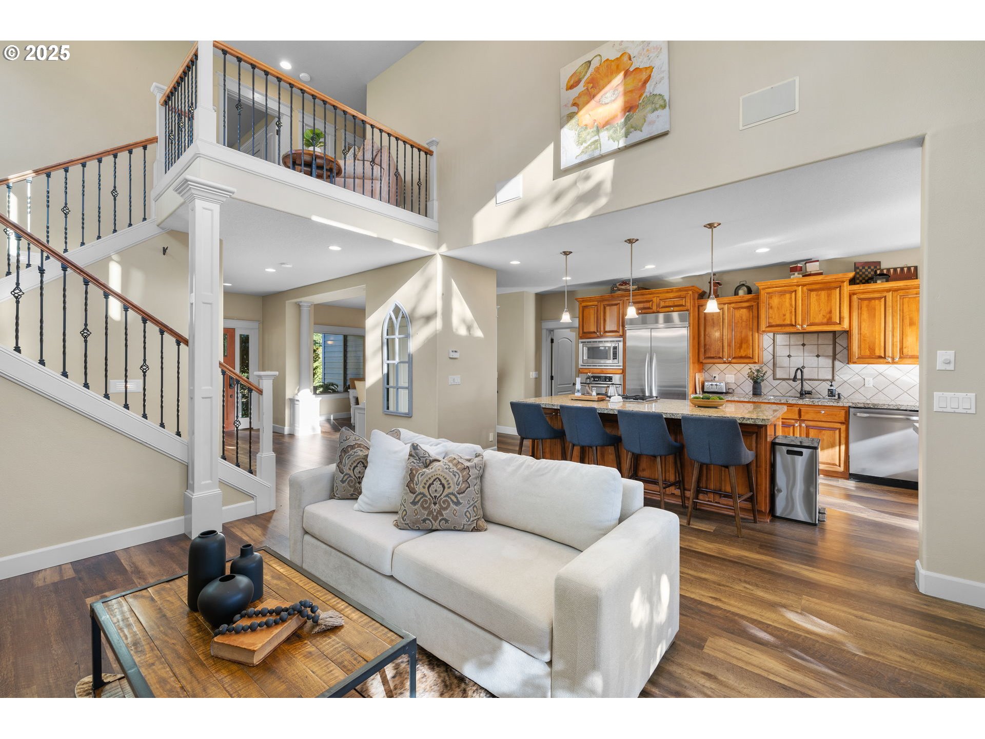 30010 Northeast 60th Street Camas, WA 98607 - Photo 12 of 48 a living room with furniture a ceiling fan and a window