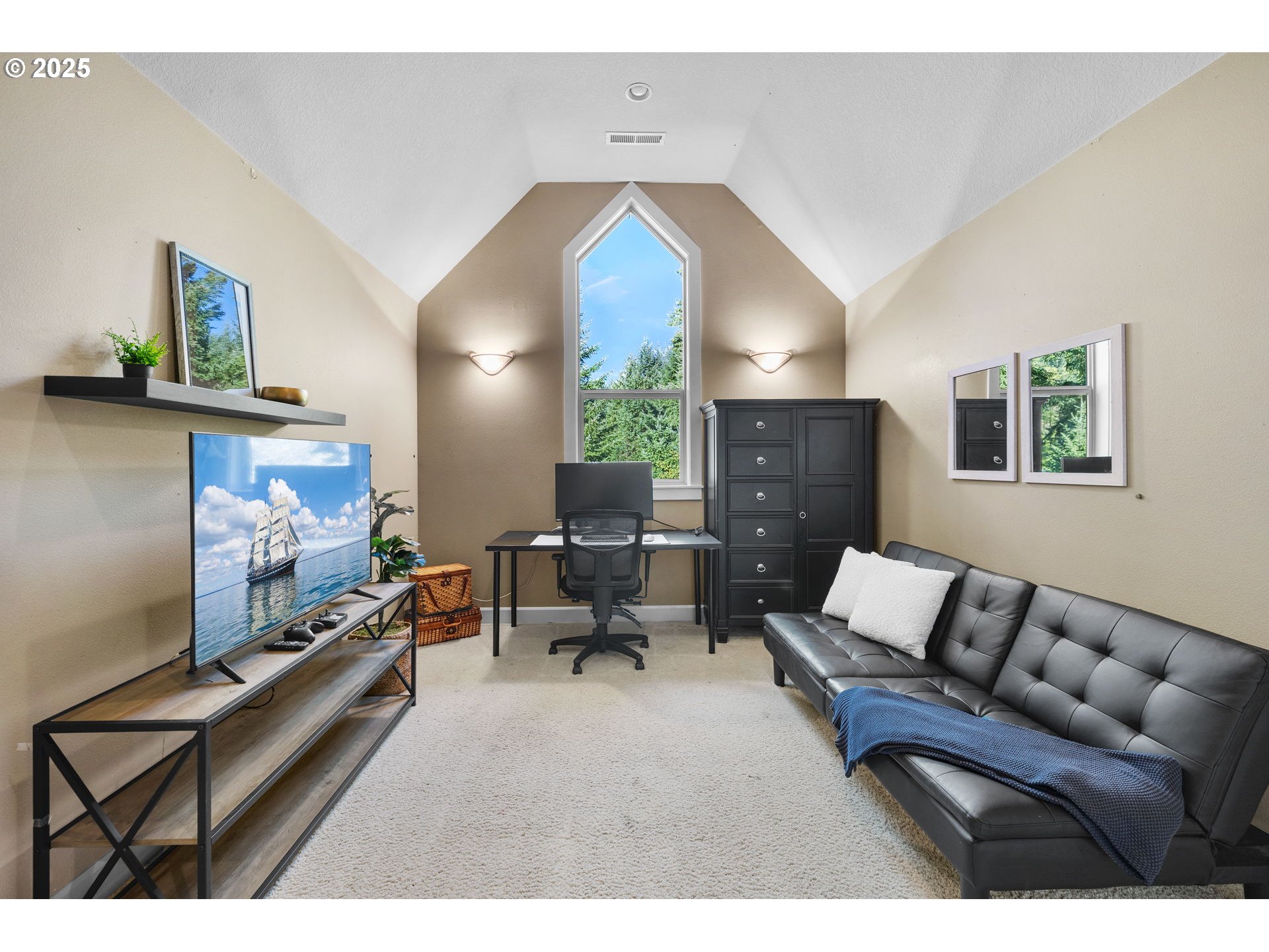 30010 Northeast 60th Street Camas, WA 98607 - Photo 40 of 48 a living room with furniture and a flat screen tv