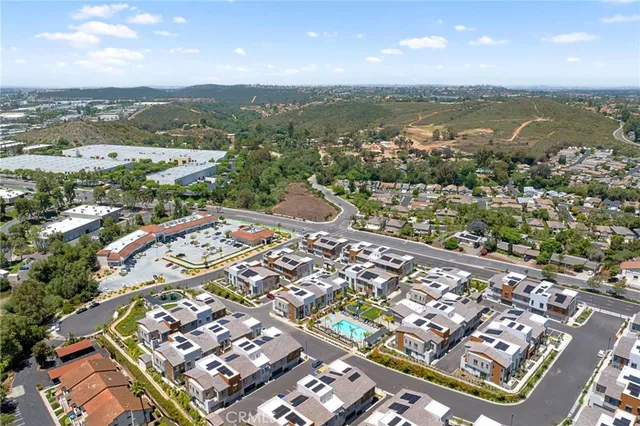 an aerial view of a city