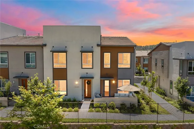 a front view of a house