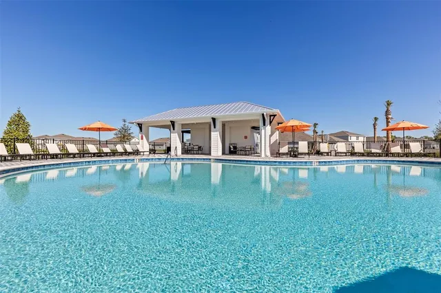 a view of a water with a terrace