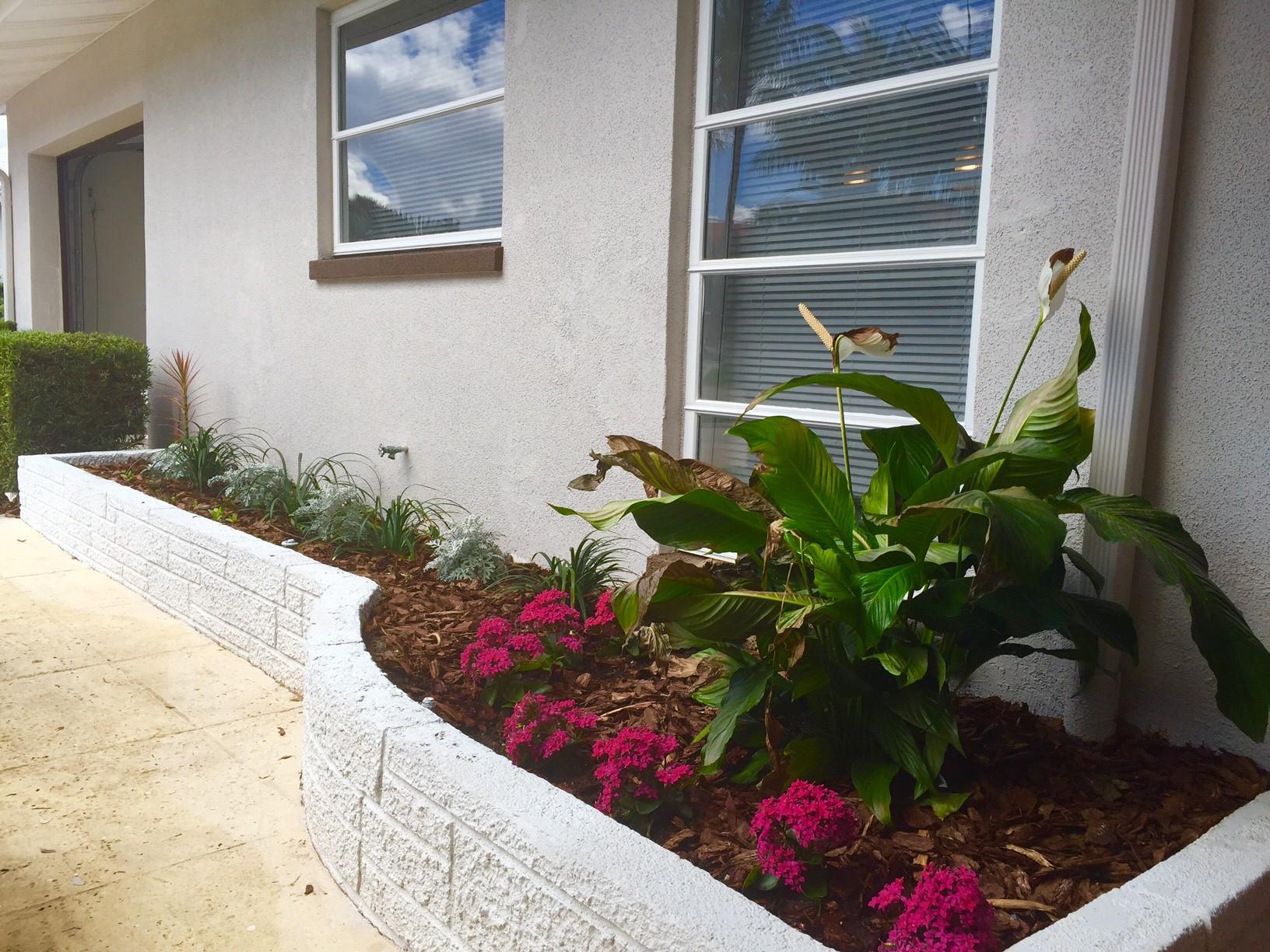 113 Park Lane East Lake Worth, FL 33462 - Photo 4 of 19 Front - flower bed